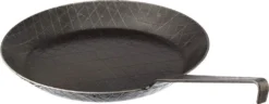 Turk 65224 Schmiedeeiserne Bratpfanne Mit Hakenstiel, Ø 18,5 Cm, Ø 24 Cm, H 3,5 Cm, Schwarz -Küchenbedarf Geschäft 003a8d7af496bce1ba4d2aad81ad9144