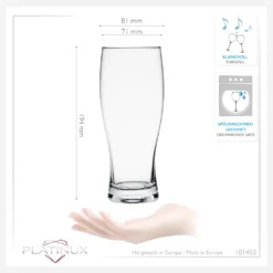 Biergläser 500ml (max. 640ml) Set 6-Teilig Bierseidel Weizengläser 0,5L Glas -Küchenbedarf Geschäft 024cf8f543ea04c5633aece3201557e6