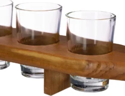 Relaxdays Schnapsbrett Holz Mit 6 Gläsern -Küchenbedarf Geschäft 0284230d1ccd7ccec23904fb7687b186