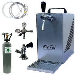BieTal® Bierzapfanlage Bierkühler Zapfanlage 30 Liter/h - SET - Typ A - 2 Kg CO2