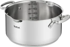 TEFAL DUETTO+ 7-Teiliges Topf-Set: Stielkasserole 16 Cm, Kochtopf 16/20/24 + Deckel; Hochwertiger Rostfreier Edelstahl; Glasdeckel Mit Abgießfunktion; Induktionsgeeignet; G719S7 -Küchenbedarf Geschäft 04f84d9c3c301485267b85c1aceff7a8
