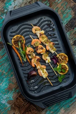 ELO Alugussbräter Mit Grilld. "Karree" -Küchenbedarf Geschäft 04fe08eeb74a2caf3a3e10ba7572174b