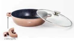 Servierpfanne Schmorpfanne Kochtopf Mit Deckel Induktion Ø28cm Aluguss -Küchenbedarf Geschäft 0505af8a06d74a5eb0c418df26678d0c