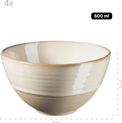 Mäser 931818 Frühstücksset Nottingham Für 4 Personen, Steinzeug, Beige (1 Set, 12-teilig) -Küchenbedarf Geschäft 0a1adc2fa8efa632fdc5a34efa9c4e18