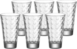 LEONARDO 012684 Optic Longdrinkbecher, Glas, 300 Ml, Ø 8 X 13 Cm, Klar (6 Stück) -Küchenbedarf Geschäft 0d483012ce5fe8dc374efd488d91a41c