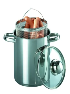 GSW Spargel- Und Spaghettitopf 16 Cm Mit Glasdeckel, 643160, Edelstahl Rostfrei, Ca. 4,2 L -Küchenbedarf Geschäft 0f27d17e01676d0db7409375409da8e7