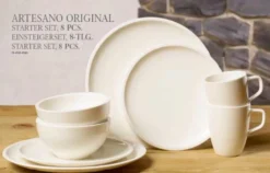 VILLEROY & BOCH Artesano Einsteigerset 8 Tlg. Tellerset Geschirr-Service Kaffeetassen Schalen -Küchenbedarf Geschäft 10bd243868a16c0782890c25009ddfdf