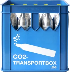 CO2 Zylinder Transportbox Ink.l 15 Volle Flaschen 425 G Kohlensäure 60l Soda
