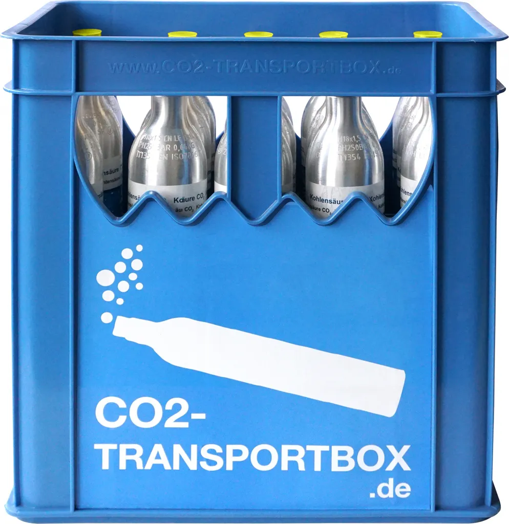 CO2 Zylinder Transportbox Ink.l 15 Volle Flaschen 425 G Kohlensäure 60l Soda 3 CO2 Zylinder Transportbox Ink.l 15 Volle Flaschen 425 G Kohlensäure 60l Soda