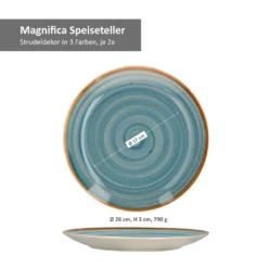 24tlg. Geschirrset Magnifica I Kombiservice I 6 Pers. I Becher + Müsli+ Teller + Essteller -Küchenbedarf Geschäft 125c2d00e2448e067d9d125c7aec7c21