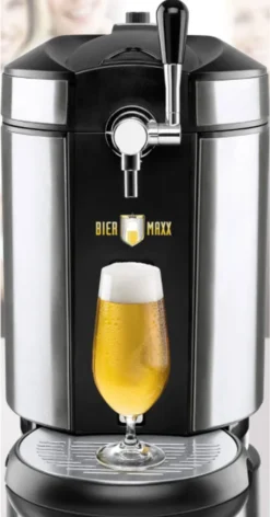 Biermaxx 05581 Bierzapfanlage Mit 3x CO2 Kapseln Und Kühlung ; Maße Ca.: 41,5 X 28 X 42 Cm -Küchenbedarf Geschäft 12b009b5595548a82a175cc040f857da
