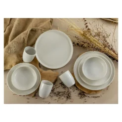 CreaTable 33320 Tafelservice Rondo Schiefer Für 6 Personen, Steinzeug, Schwarz (1 Set, 12-teilig) -Küchenbedarf Geschäft 12bfeecb487d8cb53db3c2ebc35f7c3e