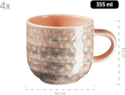 Mäser 931743 Kombiservice Spicy Market Für 4 Personen, Steingut, Rosa (1 Set, 16-teilig) -Küchenbedarf Geschäft 12c2d84337fd7f3a9926f0a283c4dae6