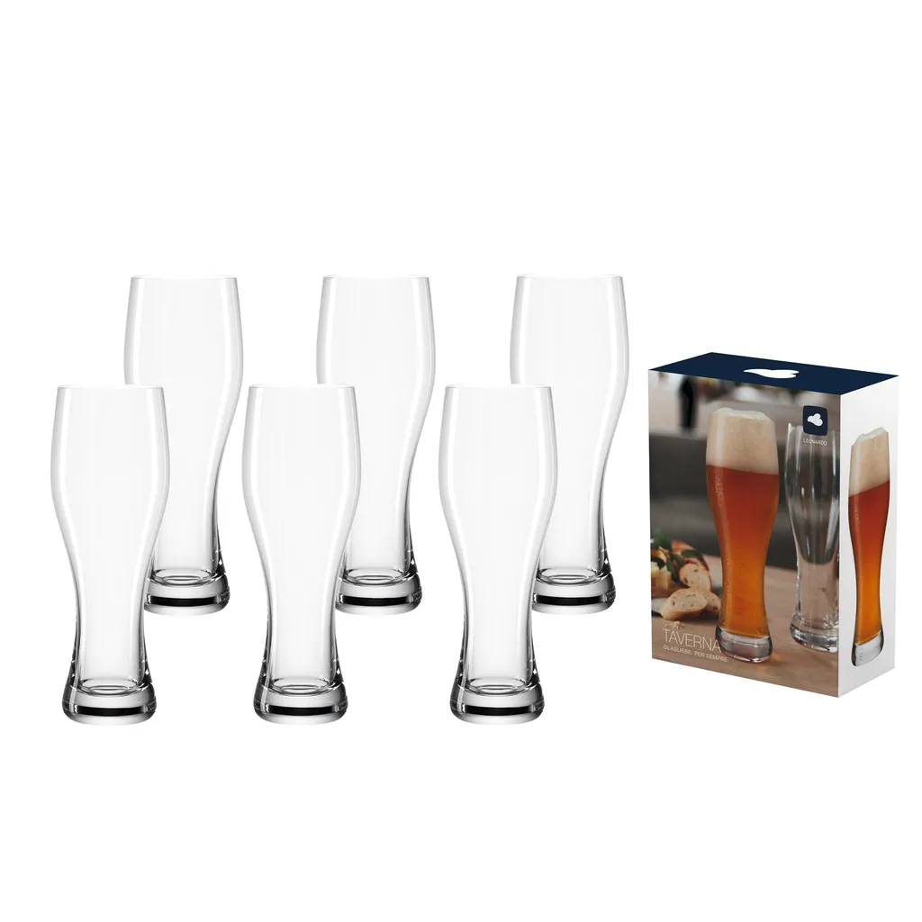 Leonardo TAVERNA Weizenbierglas 0,5l 6er Set 4 Leonardo TAVERNA Weizenbierglas 0,5l 6er Set – Bild 2