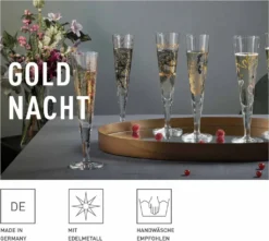 Goldnacht Champagnerglas-Set F23 Von Carolin Oliveira -Küchenbedarf Geschäft 139d65736acd0d3dfa9b8dd227750d17