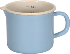 Karl Krüger Sylt 17012PAB Emaille Milchtopf 12 Cm Ausguss 1 Liter
