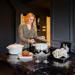 Daumonet Gusseisen-Bräter - Rund Ø 26 Cm - Weiß -Küchenbedarf Geschäft 1735b699309b04864158de2abcb1ac8c