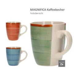24tlg. Geschirrset Magnifica I Kombiservice I 6 Pers. I Becher + Müsli+ Teller + Essteller -Küchenbedarf Geschäft 17662d8073fe658974ea679e2494d4a9