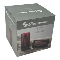 Pasabahce Elysia Wassergläser Longdrinkgläser 4er Set Lang Rot 450ml 520015 -Küchenbedarf Geschäft 17af7413fb650776c6db99ee35b55abc