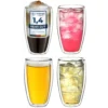 Creano Doppelwandiges Thermoglas 400ml „DG-SH“, Großes Doppelwandglas Aus Borosilikatglas, Doppelwandige Kaffeegläser, Teegläser, Latte Gläser 4er Set -Küchenbedarf Geschäft 1919c7fa471ea531d22aa23175afb3ed