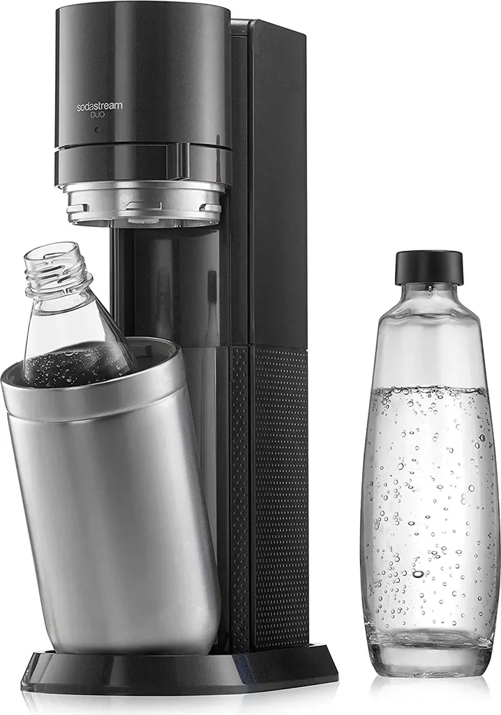 SodaStream Wassersprudler Titan Ohne CO2-Zylinder, 1x 1L Glasflasche Und 1x 1L Kunststoff-Flasche 9 SodaStream Wassersprudler Titan Ohne CO2-Zylinder, 1x 1L Glasflasche Und 1x 1L Kunststoff-Flasche – Bild 7