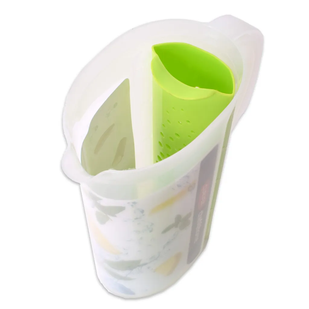 Curver Kunststoff Karaffe Kanne Saftkrug Wasserkaraffe Siebeinsatz 2 Liter Grün 4 Curver Kunststoff Karaffe Kanne Saftkrug Wasserkaraffe Siebeinsatz 2 Liter Grün – Bild 2