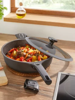 GSW Schmorpfanne Easy Click 28 Cm Mit Glasdeckel 5-tlg., 167833, Aluminium, Ca. 4,0 L -Küchenbedarf Geschäft 1f823ca95cadf3d5e93a3c12e1c4ee63