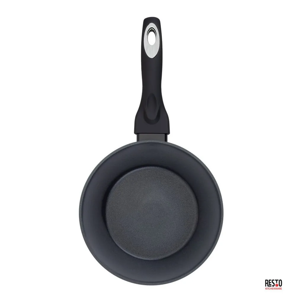 RESTO PAVO 93030 Tiefe Bratpfanne Wokpfanne Aus Hochwertigem Geschmiedetem Aluminium Mit Antihaftbeschichtung Für Alle Herdplatten Auch Induktion | (Ø20 H=6,4 Cm/ Ø Boden 13,3cm) 6 RESTO PAVO 93030 Tiefe Bratpfanne Wokpfanne Aus Hochwertigem Geschmiedetem Aluminium Mit Antihaftbeschichtung Für Alle Herdplatten Auch Induktion | (Ø20 H=6,4 Cm/ Ø Boden 13,3cm) – Bild 4