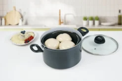Genius Cerafit Magic Pot Kochtopf-Set 20cm - Topf 3,7l Mit Siebeinsatz & Glas-Deckel Für Einfaches Kochen, Drehen, Dünsten & Servieren; A24661 -Küchenbedarf Geschäft 20ebf9433c32b3d19be354aa55c8353d