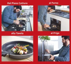 Lagostina Ingenio Essential, Schwarz, Grau, Weiß, Schwarz, Lagospot, Abnehmbar, Keramik, Gas, Versiegelte Platte, 16 Cm -Küchenbedarf Geschäft 25157946f3f70260622b4cfd844ff783