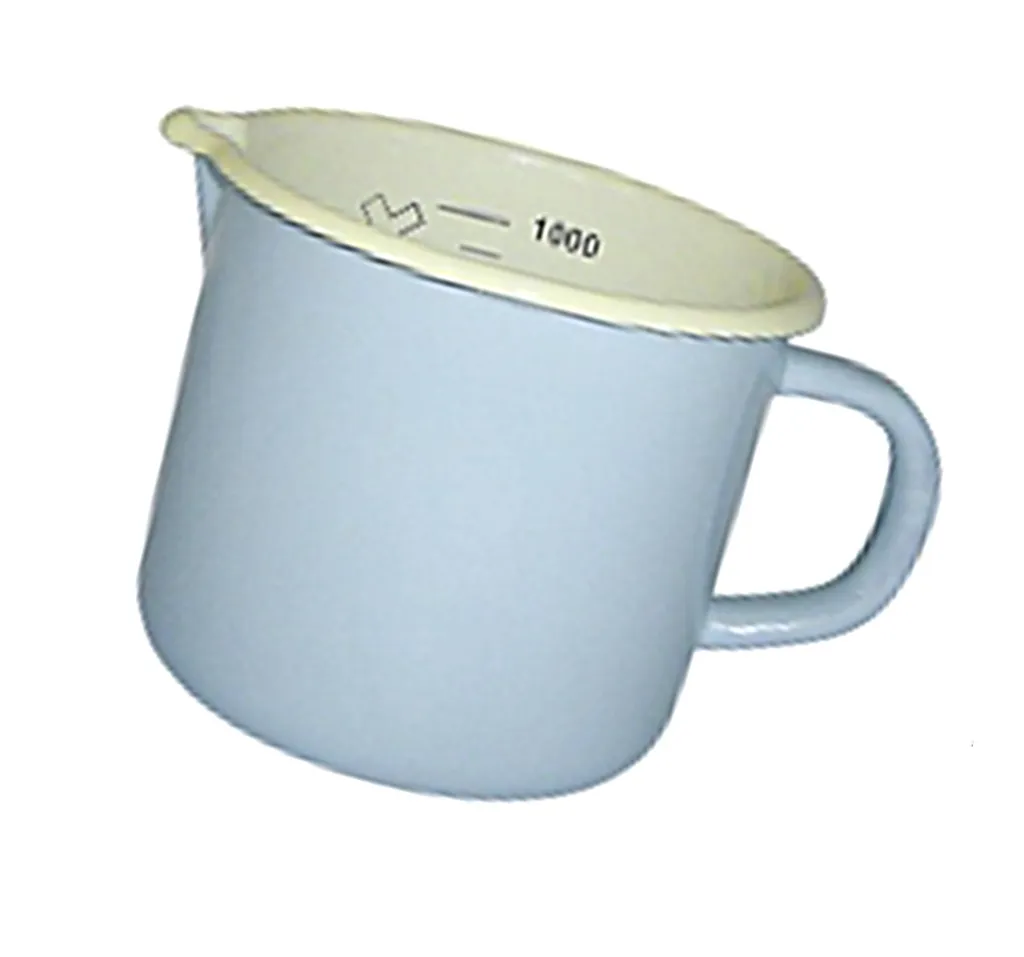 Karl Krüger Sylt 17012PAB Emaille Milchtopf 12 Cm Ausguss 1 Liter 4 Karl Krüger Sylt 17012PAB Emaille Milchtopf 12 Cm Ausguss 1 Liter – Bild 2