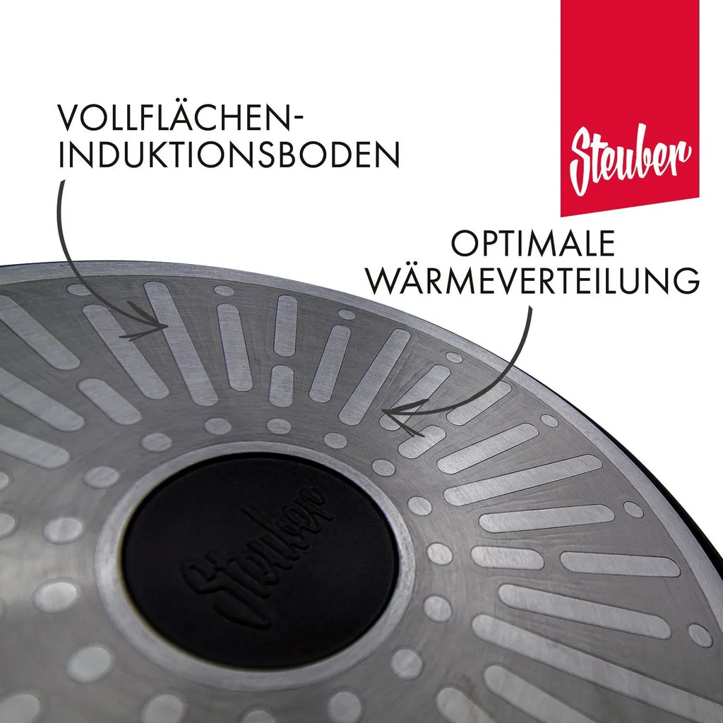 Steuber Aluguss Bratpfannen 3er Set Ceratherm-Premium Beschichtung, Induktion 5 Steuber Aluguss Bratpfannen 3er Set Ceratherm-Premium Beschichtung, Induktion – Bild 3