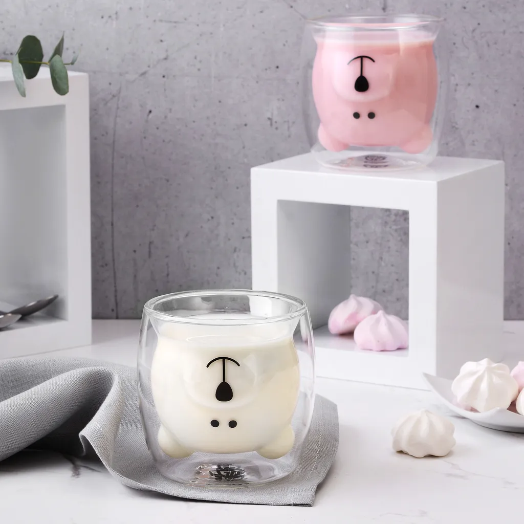 GRÄWE Doppelwandige-Thermogläser, 250ml, 2er Set, Motiv Bär 5 GRÄWE Doppelwandige-Thermogläser, 250ml, 2er Set, Motiv Bär – Bild 3