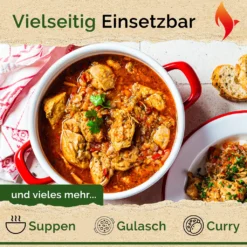 Funkenflug® Gusseisen Topf Brot Backen 4,7 Liter In Rot [Induktionsgeeignet] Inkl. Rezeptbuch - Für Einzigartigen Brotgenuss - Auch Als Schmortopf Einsetzbar - Gusseisen Emaille Topf - Bräter Gusseisen -Küchenbedarf Geschäft 27f7fd7e4d014cf885a248a460278b69