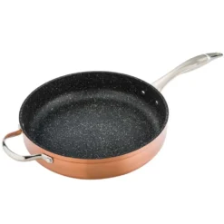 Excellence Sauteuse Ø28 Cm By Kitchen Pro - Schmorpfanne 28cm Mit Deckel, Pfanne, Aus Kupfer Und Rostfreiem Edelstahl, Induktion -Küchenbedarf Geschäft 285f7e5e46cbf3227e608eab06e231ba