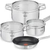 Tefal NORDICA Topfset Edelstahl 6-teilig H852S3 + DUETTO Bratpfanne °20cm 2 Tefal NORDICA Topfset Edelstahl 6-teilig H852S3 + DUETTO Bratpfanne °20cm -Küchenbedarf Geschäft 28b1a65021de0df8fadf1c3615030a36