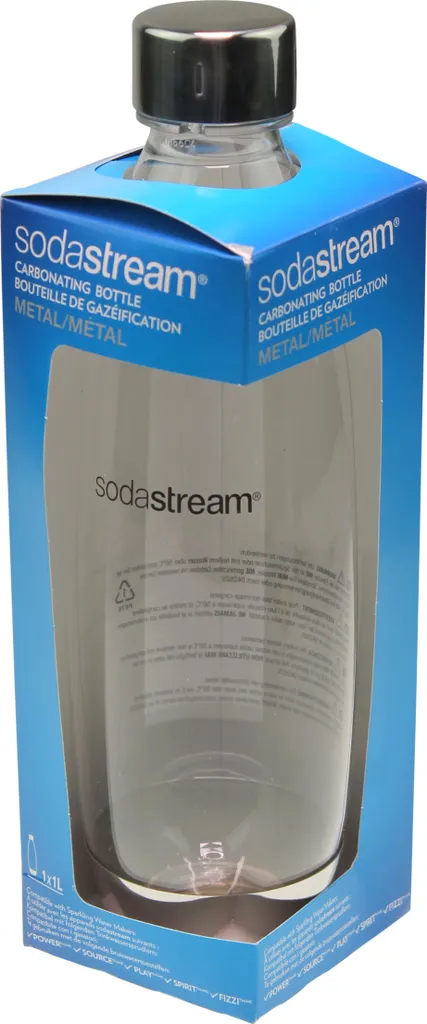 SodaStream Soda Stream PET Fuse Ersatzflasche 1 Liter Edelstahl 7 SodaStream Soda Stream PET Fuse Ersatzflasche 1 Liter Edelstahl – Bild 5