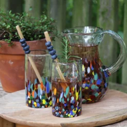 Mundgeblasenes Trinkglas Aus Mexiko Hoch 300ml Konfetti, Recyclingglas, Longdrink Glas 5 Mundgeblasenes Trinkglas Aus Mexiko Hoch 300ml Konfetti, Recyclingglas, Longdrink Glas -Küchenbedarf Geschäft 29a55b00b37e860928db398fba8a2988