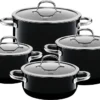 Silit Topf-Set 4-teilig Passion Black -Küchenbedarf Geschäft 2bd5fb3f5fc46b52389cb9d4c871a473