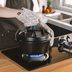 Velaze Topf-Sets, Feuertopf Aus Gusseisen Mit Füßen & Deckel, Topf Mit Henkel, Gusstopf Mit Deckelheber, Bräter Für Camping, Garten, 3.5L/1L 10 Velaze Topf-Sets, Feuertopf Aus Gusseisen Mit Füßen & Deckel, Topf Mit Henkel, Gusstopf Mit Deckelheber, Bräter Für Camping, Garten, 3.5L/1L -Küchenbedarf Geschäft 2c0f9bec83deb9b4b2b62b30aff53aaf