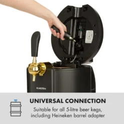 Skal Bierzapfanlage Bierkühler 5l Fässer CO2 Edelstahl Schwarz -Küchenbedarf Geschäft 2d8a621f6ebb31ceecb3efba70d60d0b