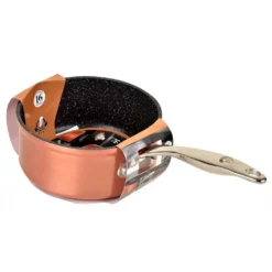 Excellence Cuivre Ø20 Cm By Kitchen Pro - Stielkasserolle 20cm Ohne Deckel, Kochtopf Klein 2,5 Liter, Aus Kupfer Und Rostfreiem Edelstahl, Induktion -Küchenbedarf Geschäft 3082e37c787296051d473b232c6ad5e5