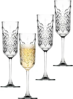 Pasabahce 440356 Timeless Sektglas, Sektkelch, 175ml, Glas, Transparent, 4 Stück -Küchenbedarf Geschäft 3093a34cfd6efcc51e8490736b2f4309