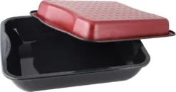 Zenker XXL-Bräter Mit Deckel, Schwarz/Rot, 7200 -Küchenbedarf Geschäft 345627498c13789fb8f02a7b9364ee21