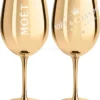 Moet & Chandon Champagne Champagner Glas Gläser Set - 2er Set Gold -Küchenbedarf Geschäft 357f9256e8a243f1a1d2d3e322b6684f