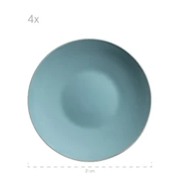 Mäser 931770 Kombiservice Elissa Für 6 Personen, Steinzeug, Türkis (1 Set, 24-teilig) -Küchenbedarf Geschäft 397143031e3d6ff6e8df619b4e44b95a