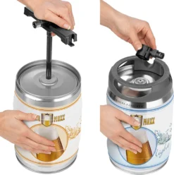 Biermaxx 05581 Bierzapfanlage Mit 3x CO2 Kapseln Und Kühlung ; Maße Ca.: 41,5 X 28 X 42 Cm