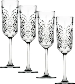 Pasabahce 440356 Timeless Sektglas, Sektkelch, 175ml, Glas, Transparent, 4 Stück -Küchenbedarf Geschäft 3a54c6b6410942463594441e3e04e3fb