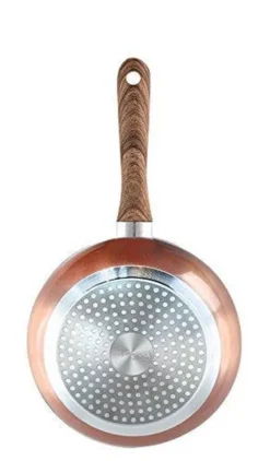 Nuovva Kupfer Bratpfanne - Keramische Antihaftbeschichtung - Holzgriff Bratpfanne - Ø 24 Cm Induktion - PTFE-frei -Küchenbedarf Geschäft 3b0417f867247067dabe442d1afebaf0