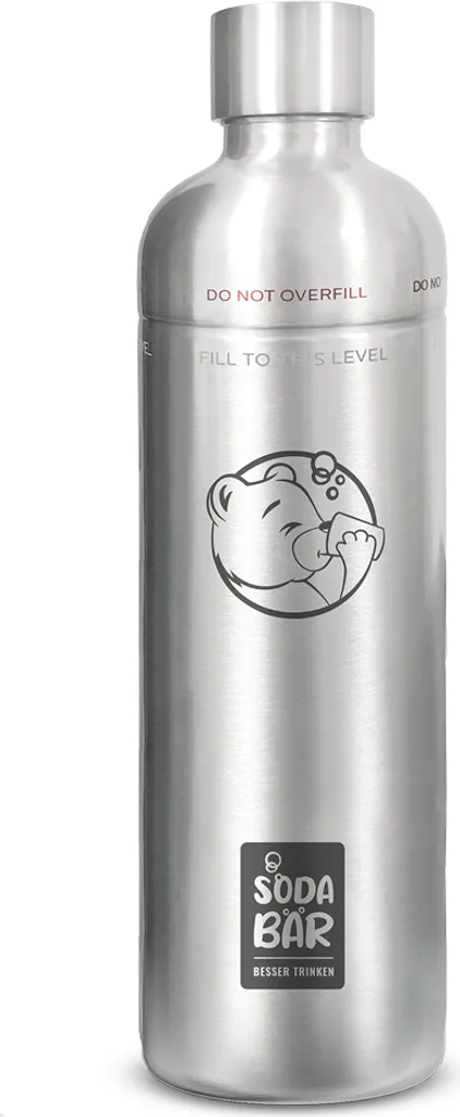 Edelstahl 1L Flasche Mit Drehverschluss Für Wassersprudler By Sodabär MAXI Flasche 3 Edelstahl 1L Flasche Mit Drehverschluss Für Wassersprudler By Sodabär MAXI Flasche